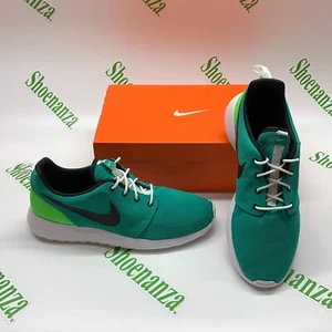 Nike Roshe One 511881 309 Neptune Green Black White Sneakers Shoes Mens 9 - Picture 1 of 8