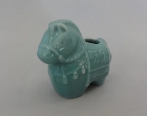 #24 Japanese Good Luck Oriental Zodiac Ceramic Toothpick Holder 6cm / UMA Horse - Picture 1 of 8