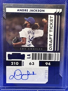 2022 Panini Chronicles Contenders Andre Jackson Draft Ticket Auto 27/99 - Bild 1 von 2