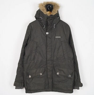 Jaqueta masculina DIDRIKSONS STORM SYSTEM tamanho M impermeável com capuz verde zíper s12103 - Imagem 1 de 4