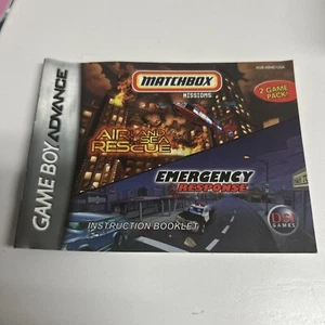 Air Land & Sea Rescue Emergency Response GBA Instruction Booklet Manual Only - Picture 1 of 2