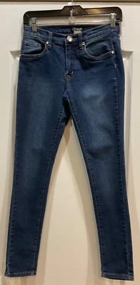 Jeans feminino Venus tamanho 2 azul strass nas juntas de costura 5 bolsos F41 - Imagem 1 de 4