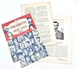 Folleto de Washington a Kennedy de Los presidentes y sus esposas 1961 - Imagen 1 de 10