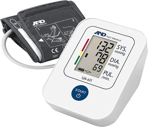 A&D Medical UA-611 Digital Oberarm Basic Blutdruckmessgerät 30 Speicher NEU - Bild 1 von 8