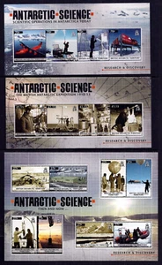 BRITISH ANTARCTIC TERRITORY 2011, ANTARCTIC SCIENCE; 3 MINISHEETS, MNH - Picture 1 of 1