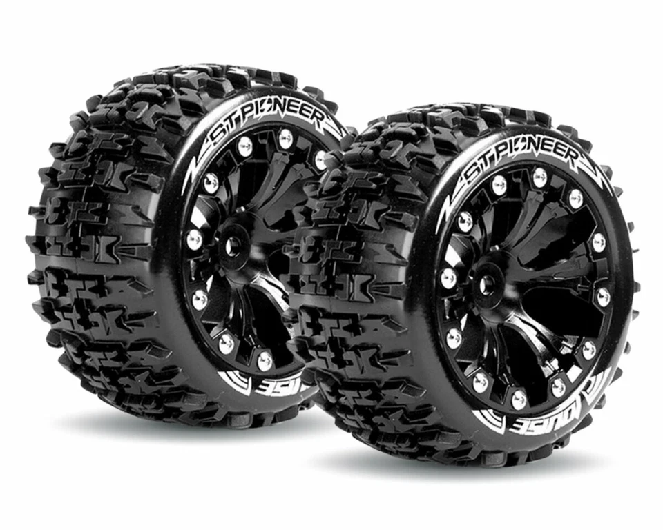 LOUISE ST-PIONEER Reifen soft auf Felge Stadium Truck LOUT3227SBH Rustler 4x4 .. - Bild 1 von 1