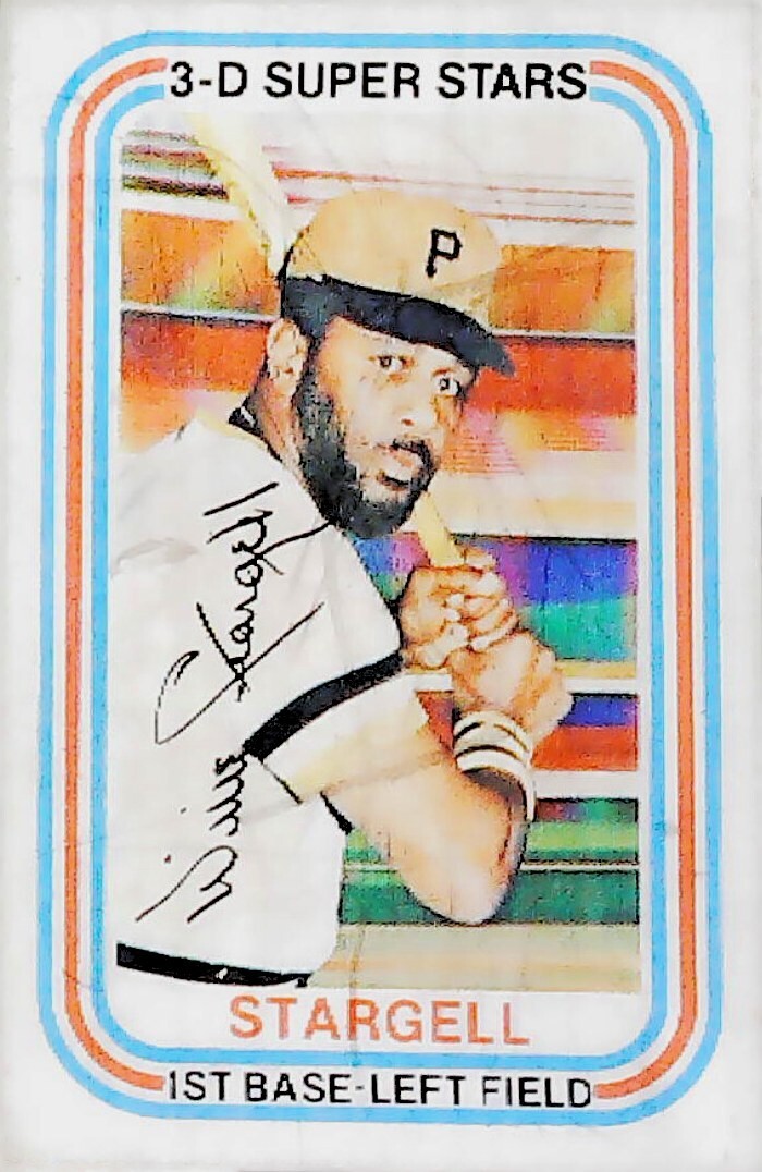 1976 Kelloggs  # 22 Willie Stargell -- Pittsburgh Pirates -- Box 1