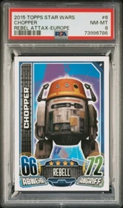 2015 Topps Rebel Attax Chopper Rookie Rebels Ahsoka PSA 8 POP 1 None Higher 🍿🍿 - Picture 1 of 2