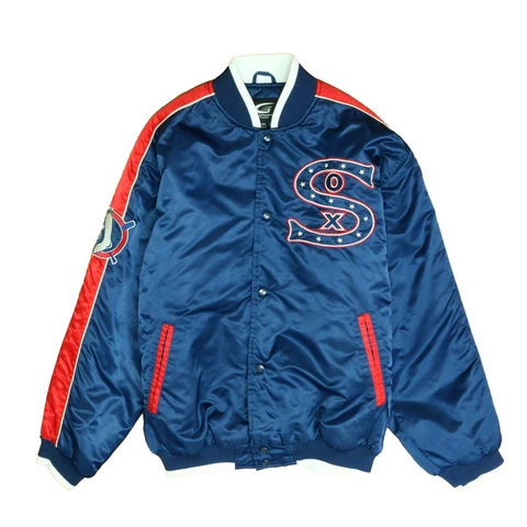 Chicago White Sox 1917 World Series G-III Satin Bomber Jacket Size Medium MLB Cover
