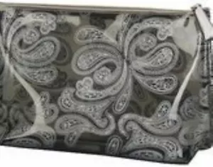 Avon Silver Paisley Cosmetic Case - Picture 1 of 3