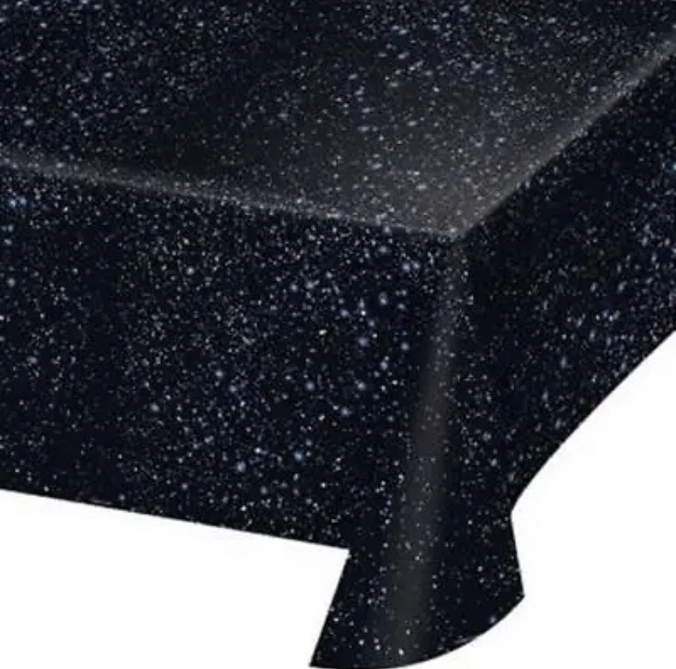 Space Blast Plastic Banquet Tablecloth 54" x 108" Outer Space Party Tableware - Image 1 of 1
