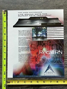 Anuncio KISS Alive Worldwide Reunion Tour Amek Recall sonido en vivo beso de colección - Imagen 1 de 1