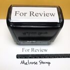 For Review Rubber Stamp Black Ink Self Inking Ideal 4913