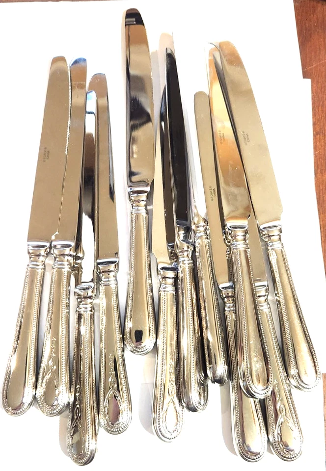 Toalla Cuchillos Cena Acero Inoxidable 18/10 Hotel Alto Brillo 12 Cuchillos Envío Gratis Foto 1 de 4