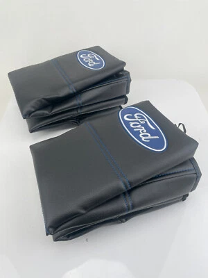 Funda de asiento de cuero sintético con licencia Ford F150 Ranger Escape Explorer Flex Broncos Foto 1 de 4