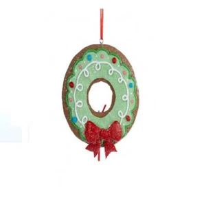 Gingersnap Christmas Cookie Christmas Ornament Kurt Adler Green Cookie - Picture 1 of 1