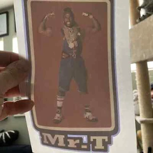 Original Vintage Mr. T Heat Transfer Iron On 1980s - Picture 1 of 3