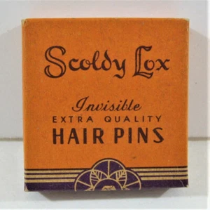 Pacchetto Guerra Vintage Sculdy Lox Spille per Capelli In Scatola Serrature Riscusate Appleton Wis Old - Foto 1 di 6