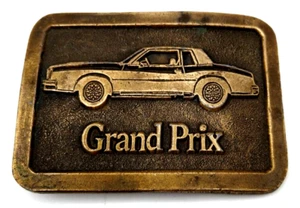 Vintage GRAND PRIX Collectable Metal Belt Buckle - Picture 1 of 4