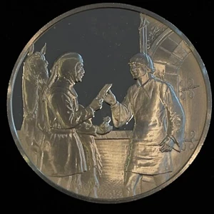 Postmasters Of America 1974 #6 Washington DC STERLING SILVER PROOF FRANKLIN MINT - Picture 1 of 3