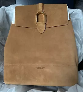 Ralph Lauren Purple Label Welington Collection Suede Backpack - Picture 1 of 17