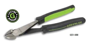 Greenlee 0251-08M High Leverage Diagonal Cutting Pliers 8" molded grip - Picture 1 of 4