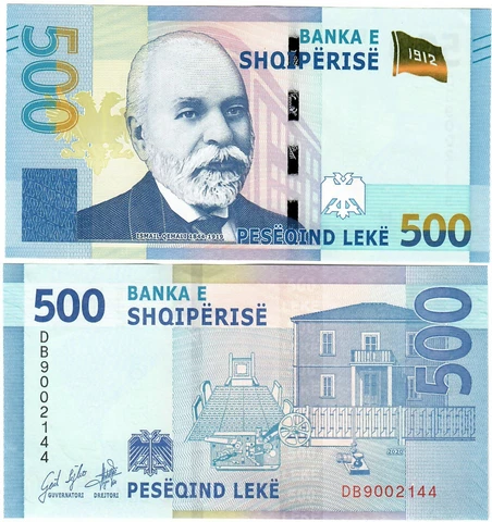 Albania 500 Lek 2022 UNC Cover
