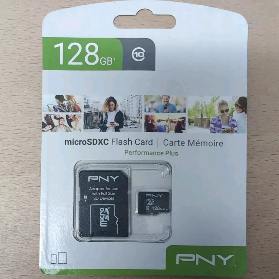 (ZZ) PNY 128gb MicroSDXC Flashcard, New - Image 1 of 1