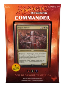 SPANISH Magic MTG 2017 Commander C17 Vampiric Bloodlust Deck The Gathering - Picture 1 of 4