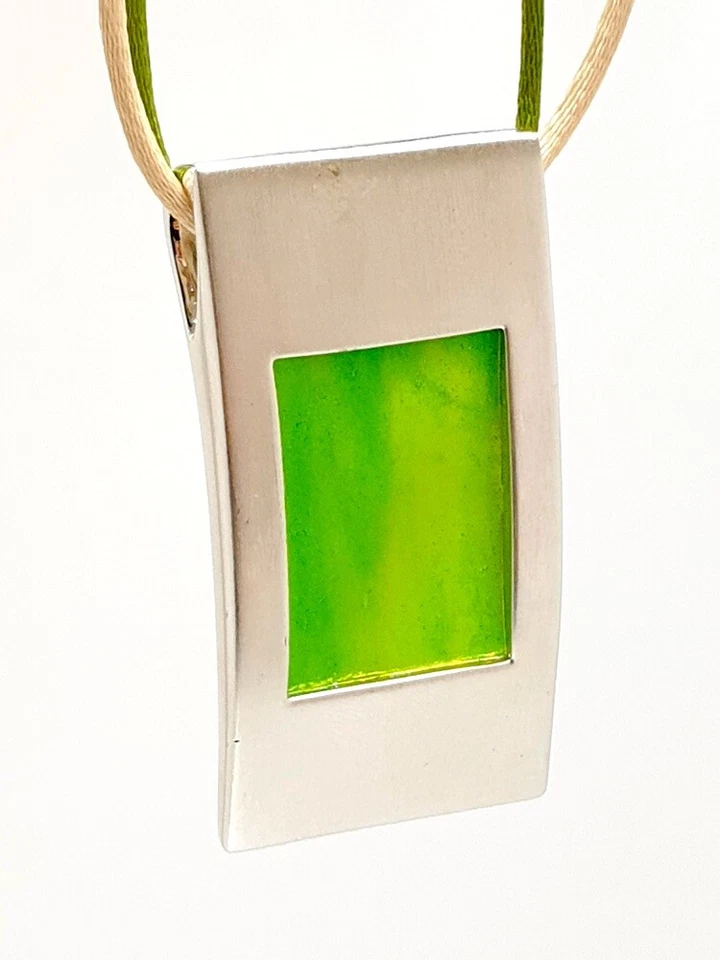 Pierre Lang seltene Collier mit große Anhänger rhodium Silber – alte Kollektion - Bild 1 von 4