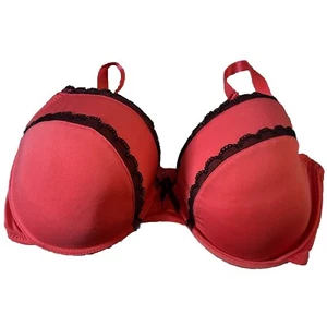Strapless Bra 38DD Love Affair Neon Pink Lace Over Pink - Picture 1 of 4