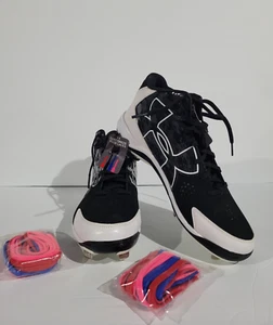 Under Armour UA Ignite MID ST CC Mens Baseball Cleats Black 9.5  1264168-011 - Picture 1 of 5