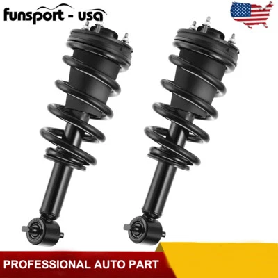 Front Struts Shocks w/ Coil Springs for Chevy Silverado Sierra Cadillac Escalade - Image 1 of 4
