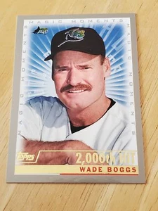 2000 Topps Magic Moments #239 Wade Boggs 2000 Hit Yankees de Nueva York - Imagen 1 de 1