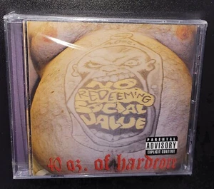 No Redeeming Social Value 40oz of Hardcore CD - SEALED - Mint Parental Advisory - Foto 1 di 2