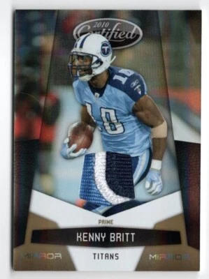 Kenny Britt 2010 Certified Mirror Gold Materials (3-color jersey) #145 (32/50) - Image 1 of 2