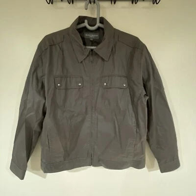 Michael Brandon Size XL Gray Full Zip Jacket Long Sleeve - Image 1 of 4