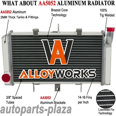 Fit 2007-2011 Kawasaki Z1000,Z750 Race Aluminum Racing Radiator Cooler Cooling - Imagem 1 de 4