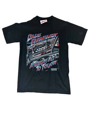Винтажная гоночная футболка Dale Earnhardt NASCAR черный размер молодежный запас 6/8 сделано в США - Изображение 1 из 4