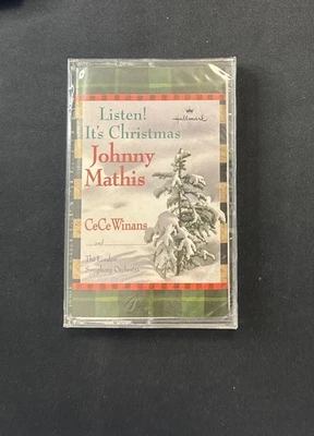 New Hallmark Johnny Mathis CeCe Winans Listen It's Christmas Cassette 1999 New - Image 1 of 4