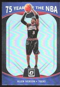 8232G 2021-22 Panini Prizm #38 Allen Iverson 75 Years of the NBA (Donruss Optic) - Picture 1 of 2
