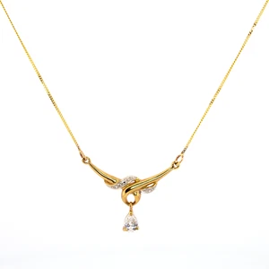 9ct Yellow Gold Ladies Necklace - Picture 1 of 5