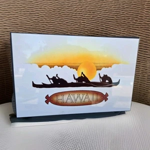 Targa Decrativa Hawaiana 8" x 10" da appendere o da tavolo espositore - Foto 1 di 3