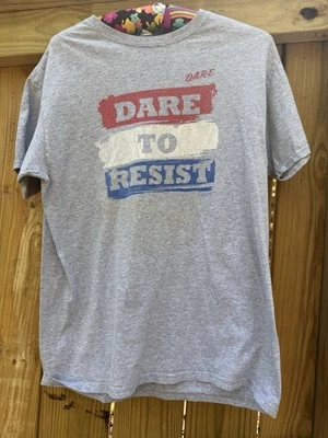 Vintage D.A.R.E. Camiseta gris Atrévete a resistir para mujer mediana Foto 1 de 4