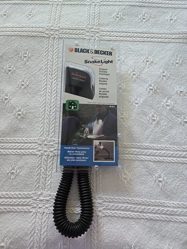 Linterna Flexible Luz Serpiente Black & Decker SLB1 De Colección Hecha en EE. UU. 1994 Foto 1 de 1