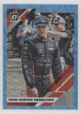 2020 Panini Donruss NASCAR Optic Carolina Blue Wave Prizm John Hunter Nemechek - Image 1 of 2