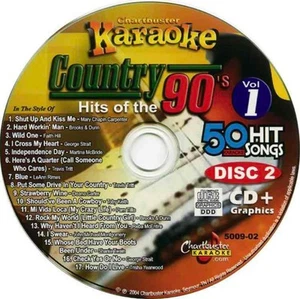 CHARTBUSTER 90’S COUNTRY KARAOKE CDG DISCO CD+G MÚSICA CD 5009-02 canciones cd+g - Imagen 1 de 1