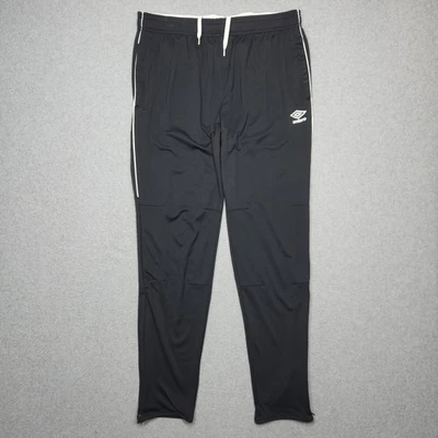 Брюки мужские Umbro большие черно-белые с логотипом трека для футбола спортзала повседневные - Изображение 1 из 4