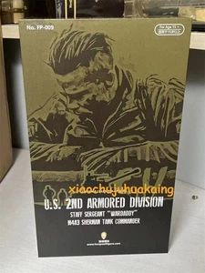 Facepool FP009 US Armored Division Sherman Tank Sergeant Wardaddy 1/6 Figure - Picture 1 of 10