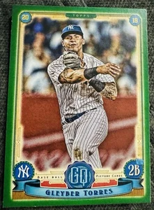 Topps Gypsy Queen Gleyber Torres 92 2019 Green Parallel NYY Yankees SP - Imagen 1 de 2